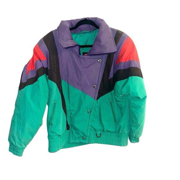 Andy Johns Jackets & Blazers - Vintage Andy Johns Multicolor Full Zip Retro 80s 90s Winter Ski Jacket Medium